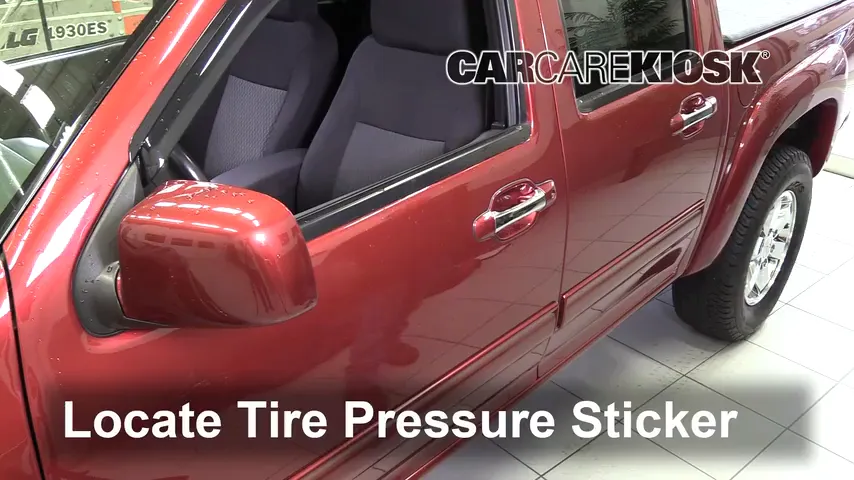 2011 Chevrolet Colorado LT 3.7L 5 Cyl. Crew Cab Pickup Tires & Wheels Check Tire Pressure